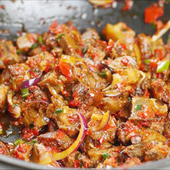 Peppered Goat Meat